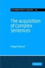 Image for The acquisition of complex sentences