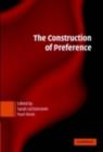 Image for The construction of preference