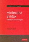 Image for Minimalist syntax: exploring the structure of English