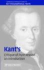 Image for Kant&#39;s &#39;Critique of pure reason&#39;: an introduction