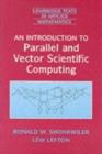 Image for An introduction to parallel and vector scientific computing