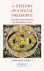 Image for A history of natural philosophy: from the ancient world to the nineteenth century