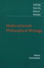 Image for Medieval Jewish philosophical writings