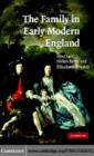 Image for The family in early modern England