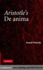Image for Aristotle&#39;s De anima