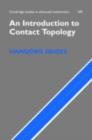 Image for An introduction to contact topology
