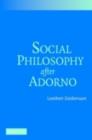 Image for Social philosophy after Adorno