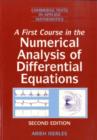 Image for A first course in the numerical analysis of differential equations
