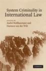 Image for System criminality in international law