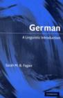Image for German: a linguistic introduction