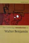 Image for The Cambridge introduction to Walter Benjamin