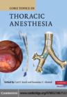 Image for Core topics in thoracic anesthesia