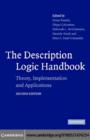Image for The description logic handbook: theory, implementation, and applications