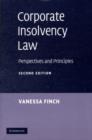Image for Corporate insolvency law: perspectives and principles