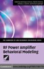 Image for RF power amplifier behavioral modeling