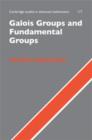 Image for Galois groups and fundamental groups