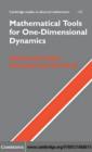 Image for Mathematical tools for one-dimensional dynamics