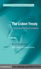 Image for The Lisbon Treaty: a legal and political analysis