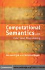 Image for Computational semantics with functional programming