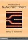 Image for Introduction to nanophotonics