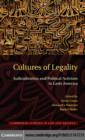 Image for Cultures of legality: judicialization and political activism in Latin America