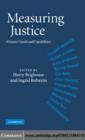 Image for Measuring justice: primary goods and capabilities