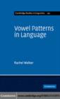 Image for Vowel patterns in language