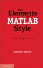 Image for The elements of MATLAB style