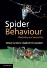 Image for Spider behaviour: flexibility and versatility