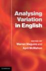 Image for Analysing variation in English