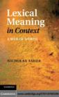 Image for Lexical meaning in context: a web of words