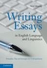 Image for Writing essays in English language and linguistics: principles, tips and strategies for undergraduates