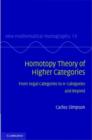 Image for Homotopy theory of higher categories