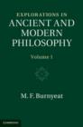 Image for Explorations in ancient and modern philosophy.