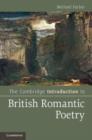 Image for The Cambridge introduction to British romantic poetry