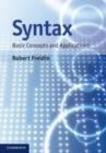 Image for Syntax: basic concepts and applications