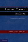 Image for Law and custom in Korea: comparative legal history
