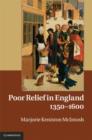 Image for Poor relief in England, 1350-1600