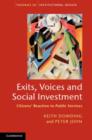 Image for Exits, voices and social investment: citizens&#39; reaction to public services