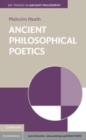 Image for Ancient philosophical poetics