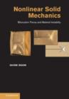 Image for Nonlinear solid mechanics: bifurcation theory and material instability