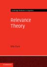 Image for Relevance theory