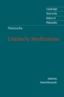 Image for Nietzsche: Untimely Meditations