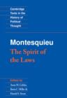 Image for Montesquieu: The Spirit of the Laws