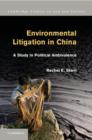 Image for Environmental litigation in China: a study in political ambivalence