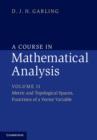 Image for A course in mathematical analysis.: (Metric and topological spaces, functions of a vector variable) : Volume 2,