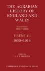 Image for The Agrarian History of England and Wales 3 Part Set: Volume 7, 1850-1914
