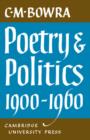 Image for Poetry and politics, 1900-1960
