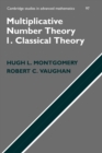 Image for Multiplicative number theoryI,: Classical theory