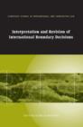 Image for Interpretation and Revision of International Boundary Decisions